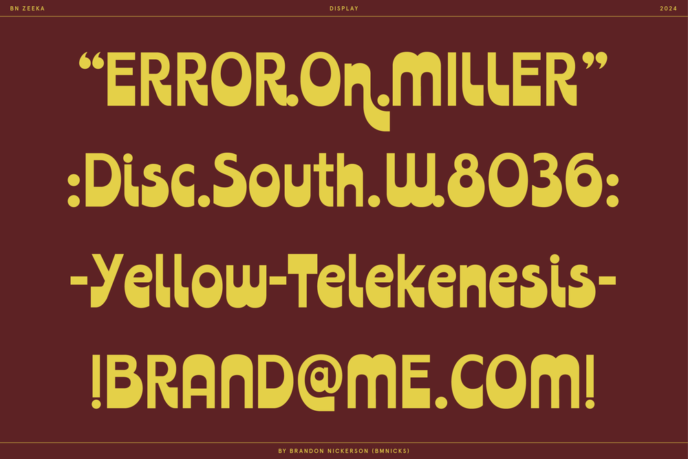 BN Zeeka — Brandon Nickerson Portfolio